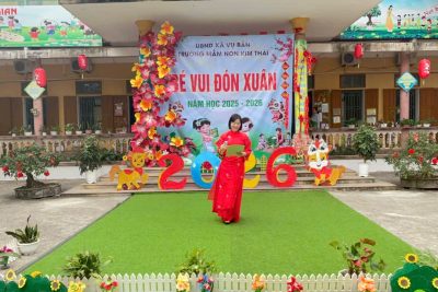 TRƯỜNG MẦM NON KIM THÁI TỔ CHỨC HOẠT ĐỘNG TRẢI NGHIỆM “BÉ VUI ĐÓN XUÂN – GÓI BÁNH CHƯNG XANH”