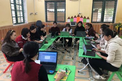 TRƯỜNG MẦM NON KIM THÁI TỔ CHỨC TẬP HUẤN CNTT; ỨNG DỤNG TRÍ TUỆ NHÂN TẠO (AI) TRONG GIÁO DỤC